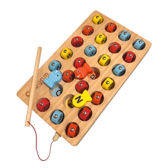 coogan | Toys | Coogan Wooden Fishing Alphabet Magnetic Game For Kids ...